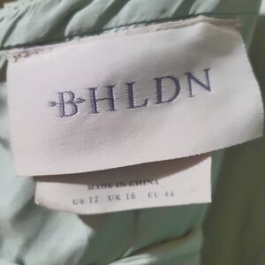 BHLDN Phoebe Embroidered Floral Organza Maxi Dress Size 12